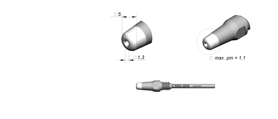 C560009 - Tip for DR560 desoldering iron